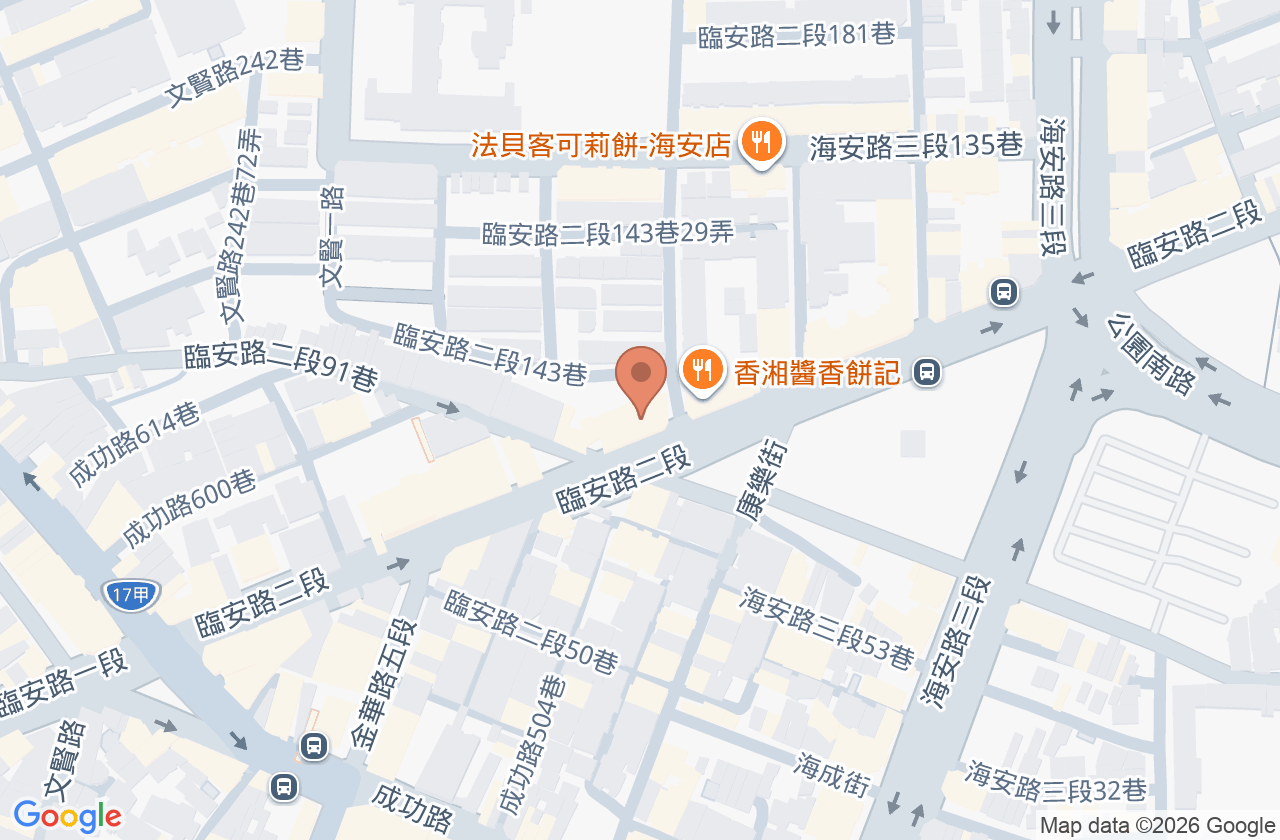 臨安眼科診所 位置地圖