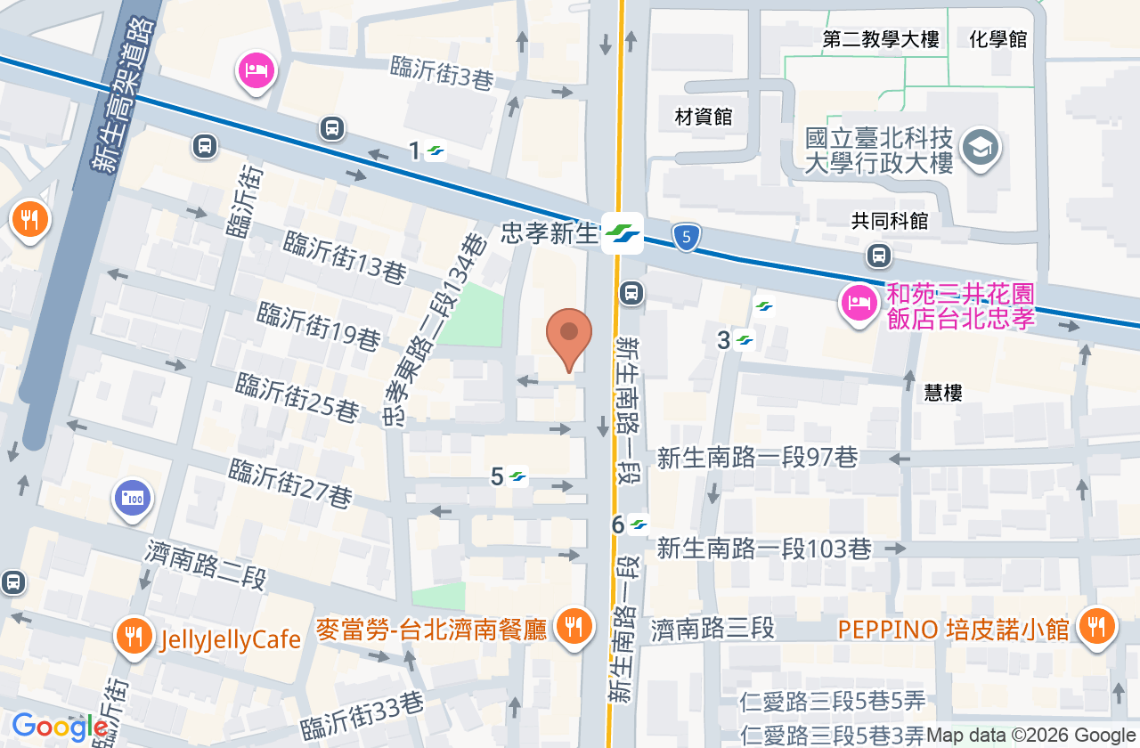 喜樂新生牙醫診所 位置地圖