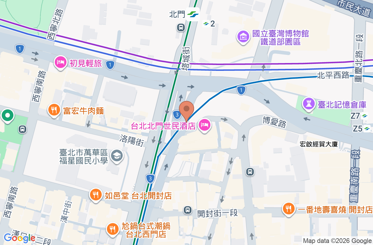 台新美學牙醫診所 位置地圖