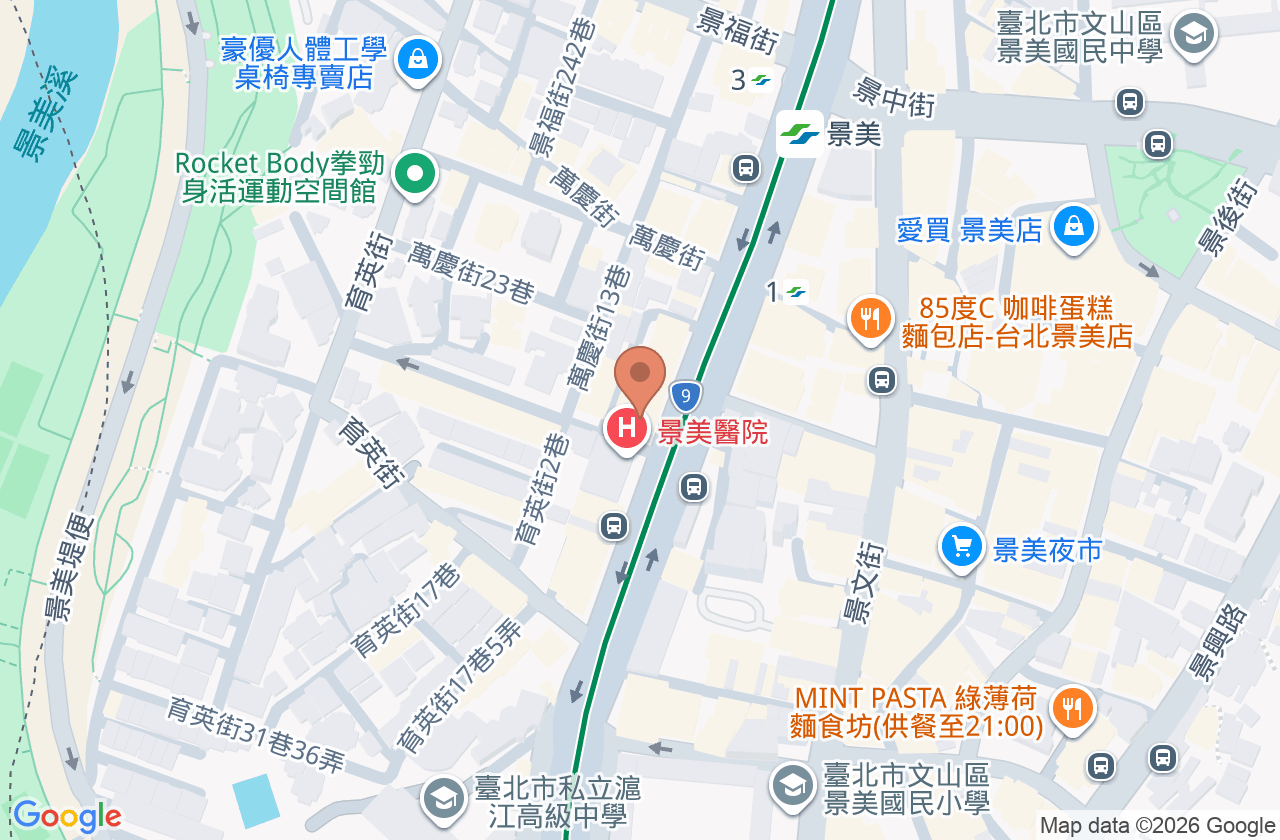 景美陳牙醫診所 位置地圖