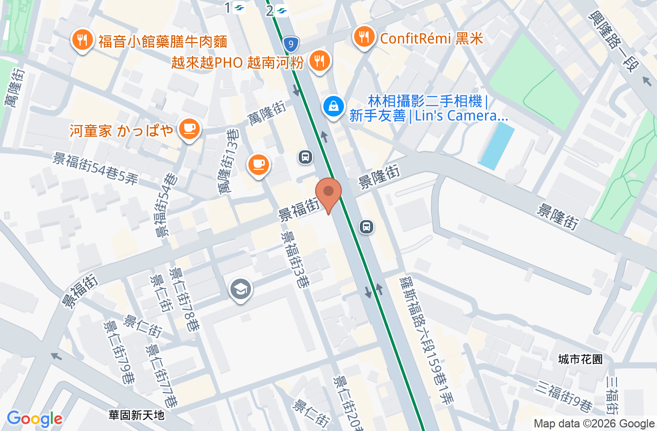 心田美學牙醫診所 位置地圖