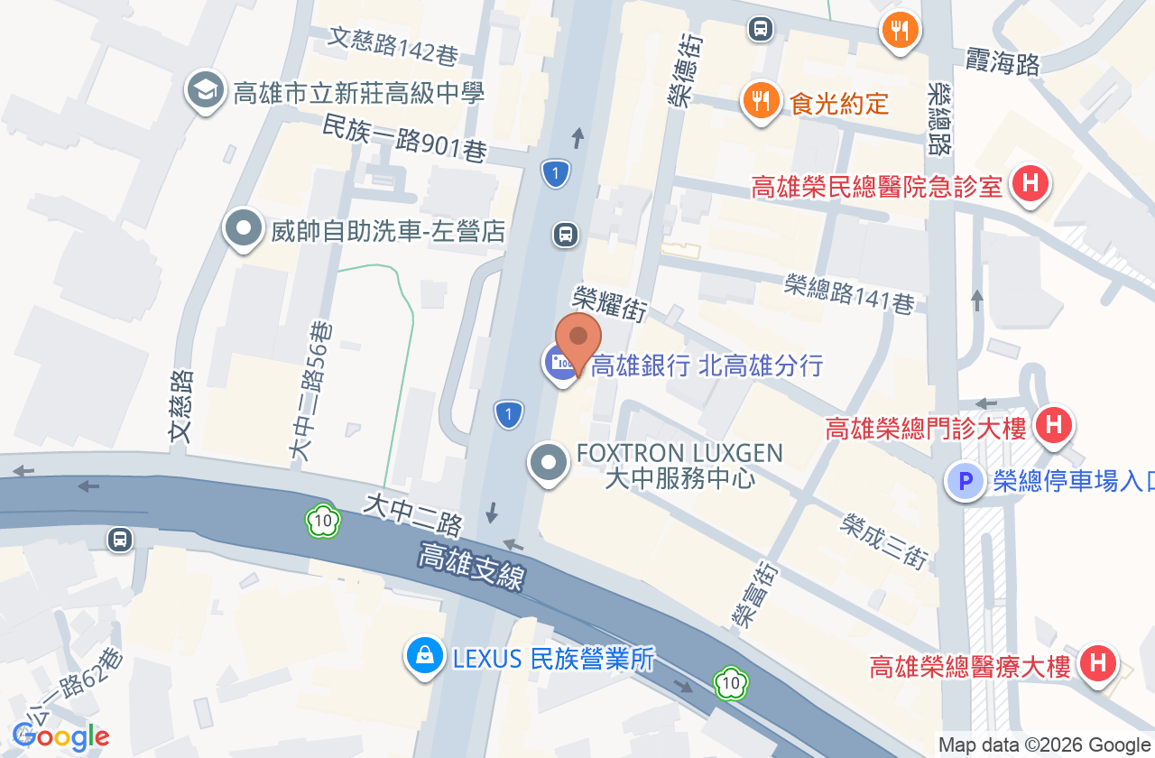 榮華牙醫診所 位置地圖