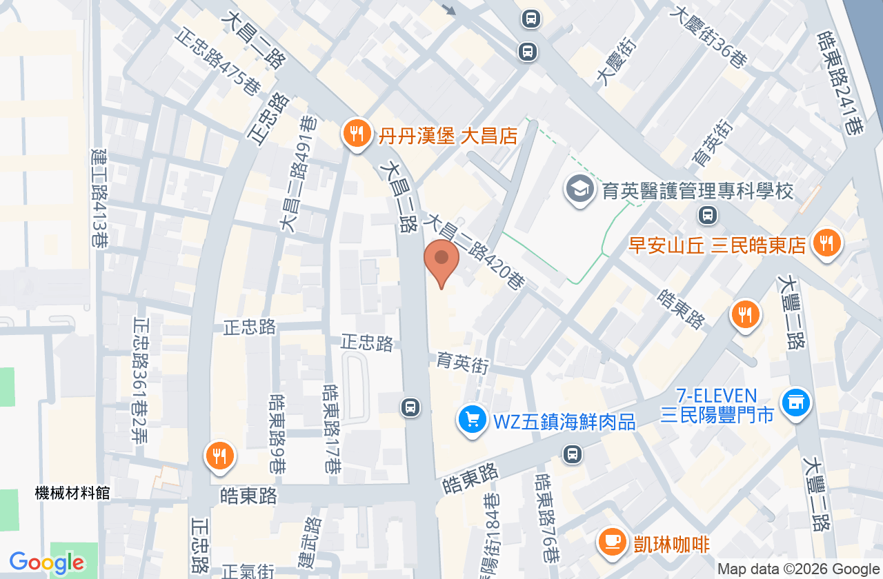 誠品牙醫診所 位置地圖