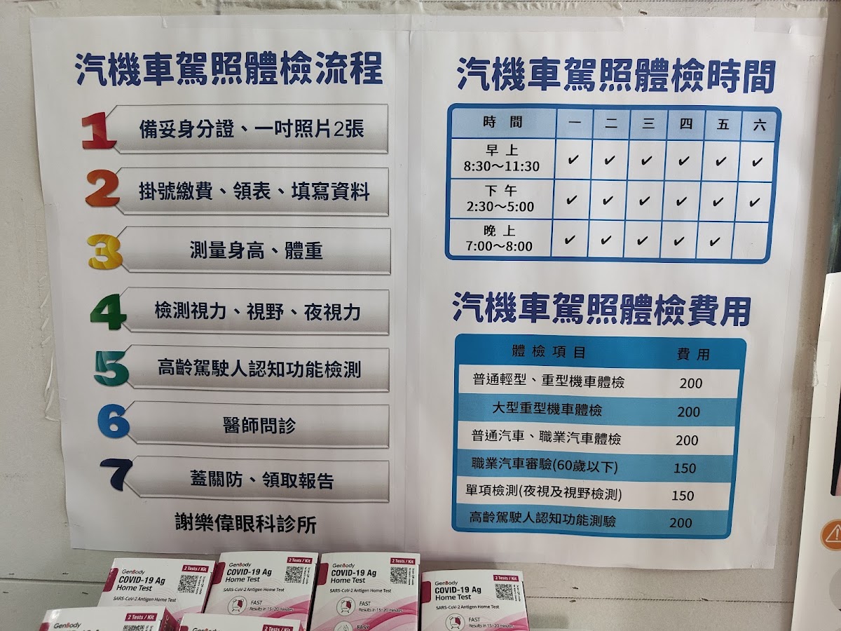 謝樂偉眼科診所 診所實景照
