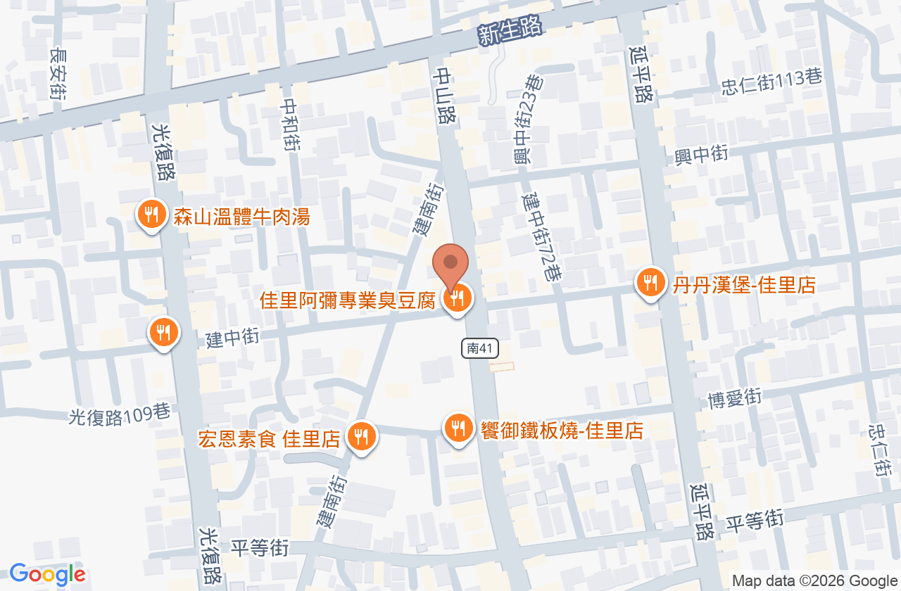顏忠信眼科診所 位置地圖