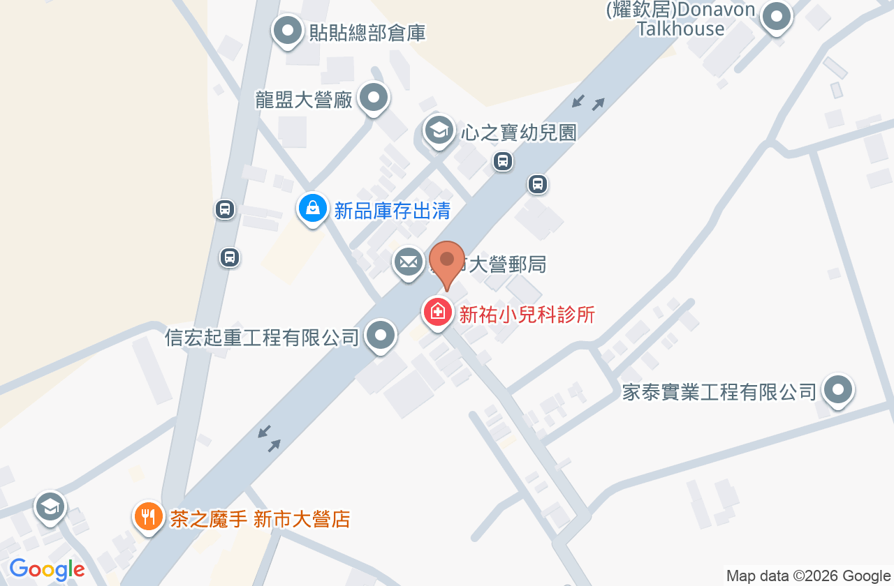 新祐小兒科診所 位置地圖