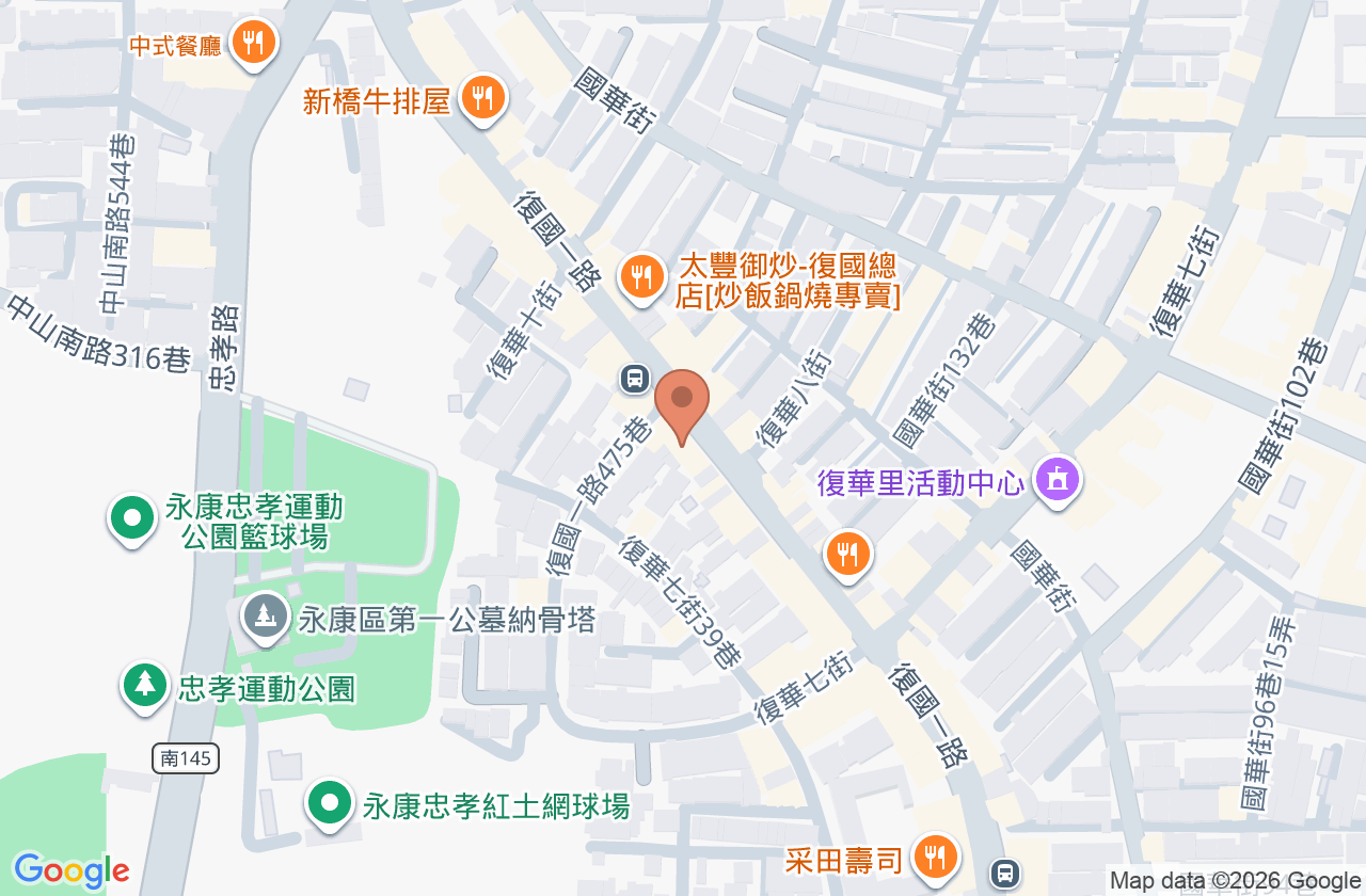 復華耳鼻喉科診所 位置地圖