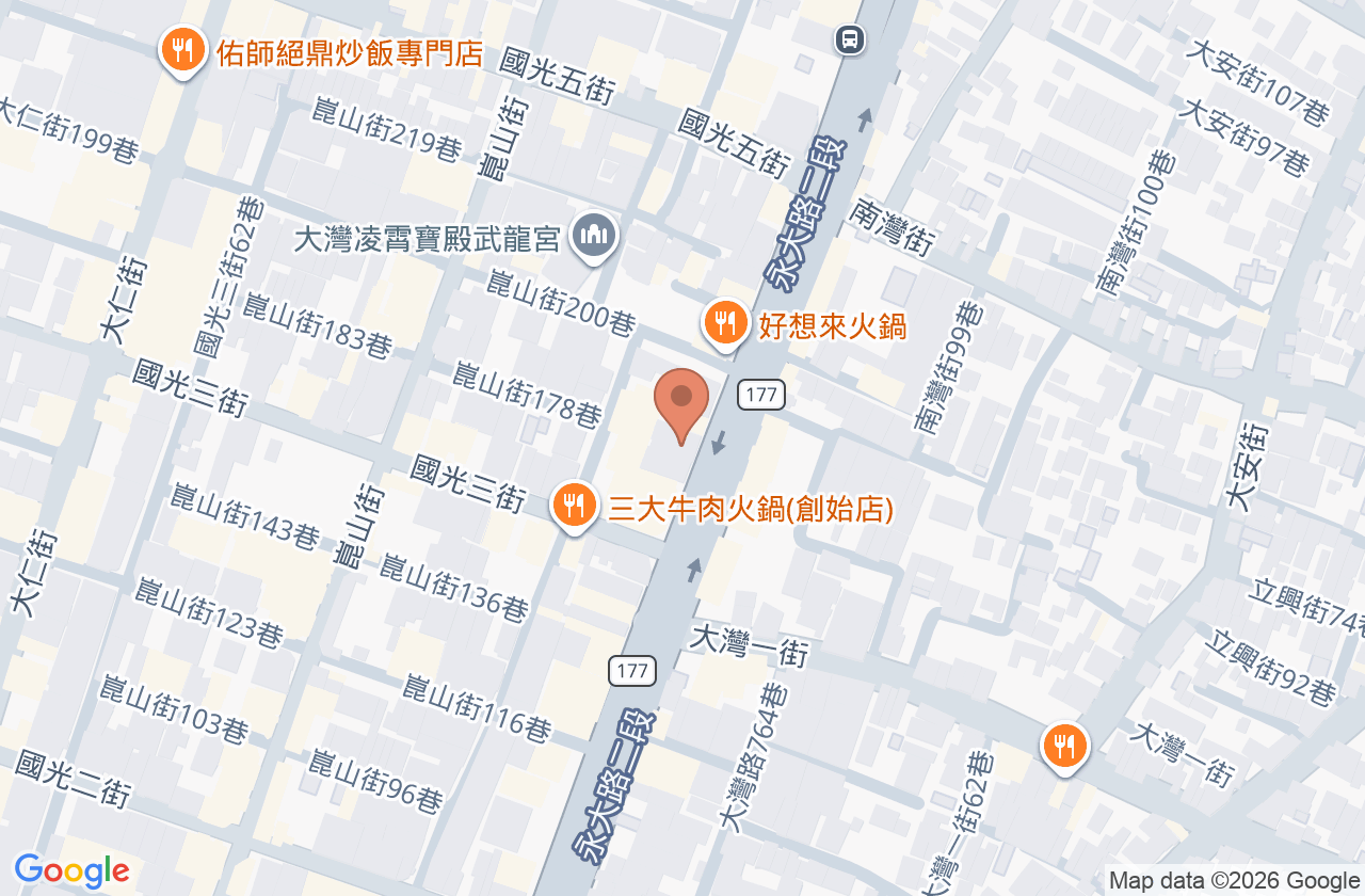 張大慶耳鼻喉科診所 位置地圖