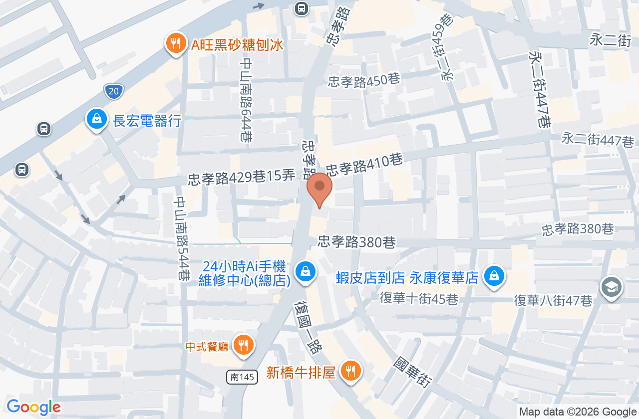 蔡眼科診所 位置地圖