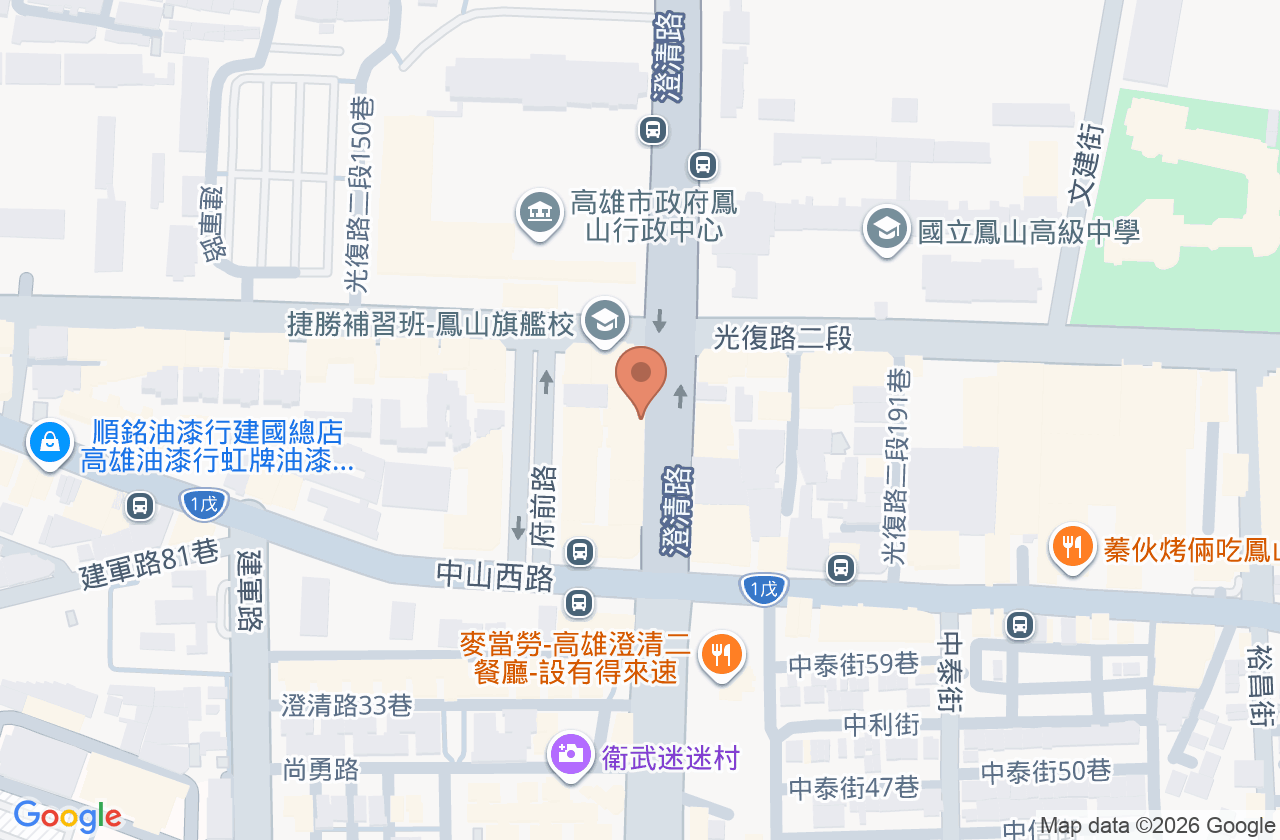 江泰興耳鼻喉科診所 位置地圖