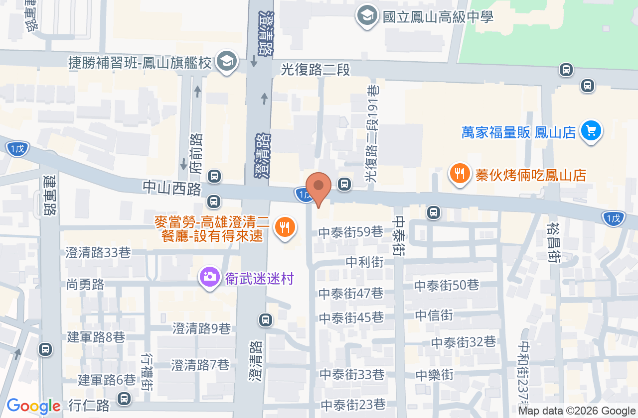 施眼科診所 位置地圖