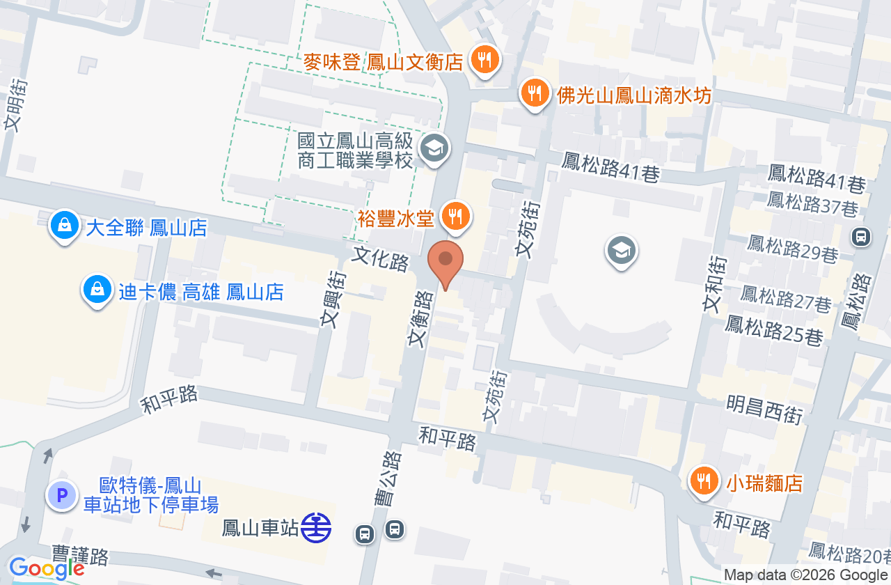 王清敏皮膚科診所 位置地圖