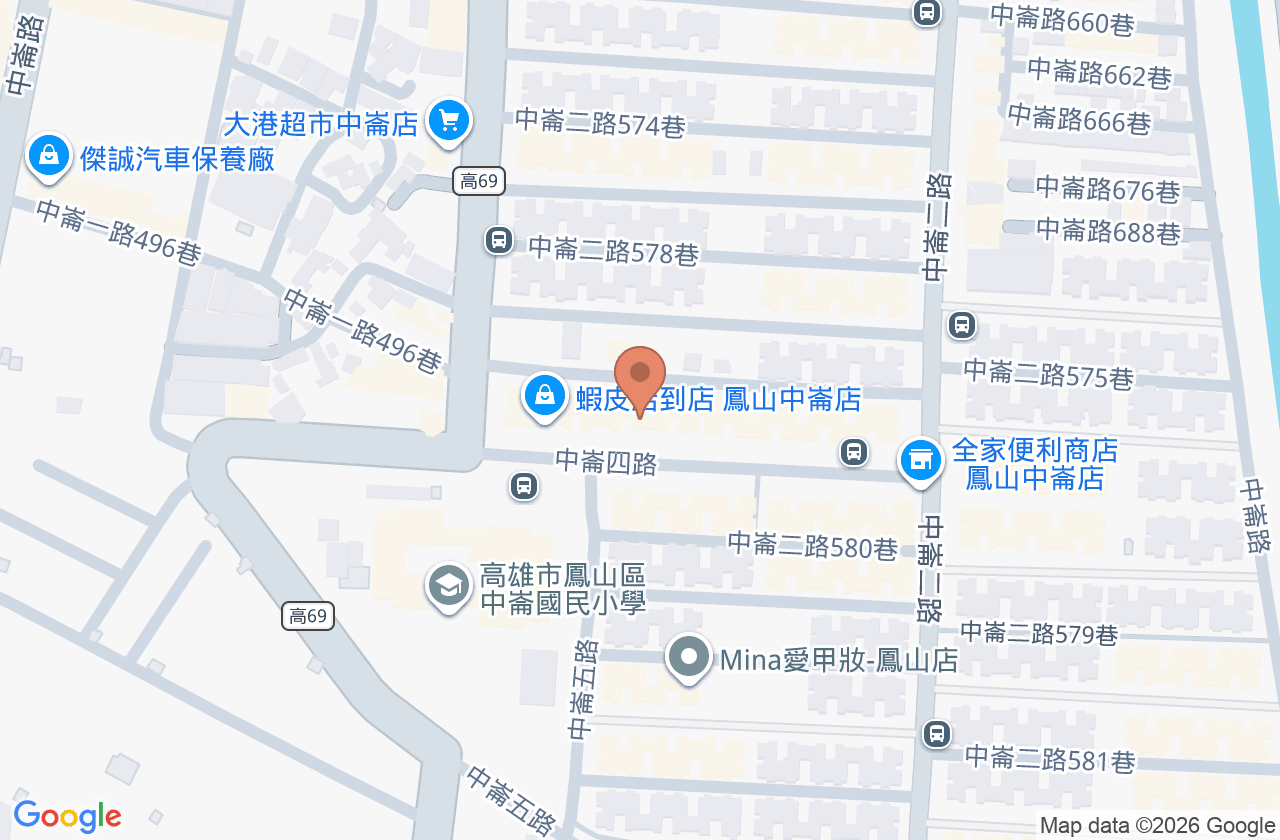 中崙診所 位置地圖
