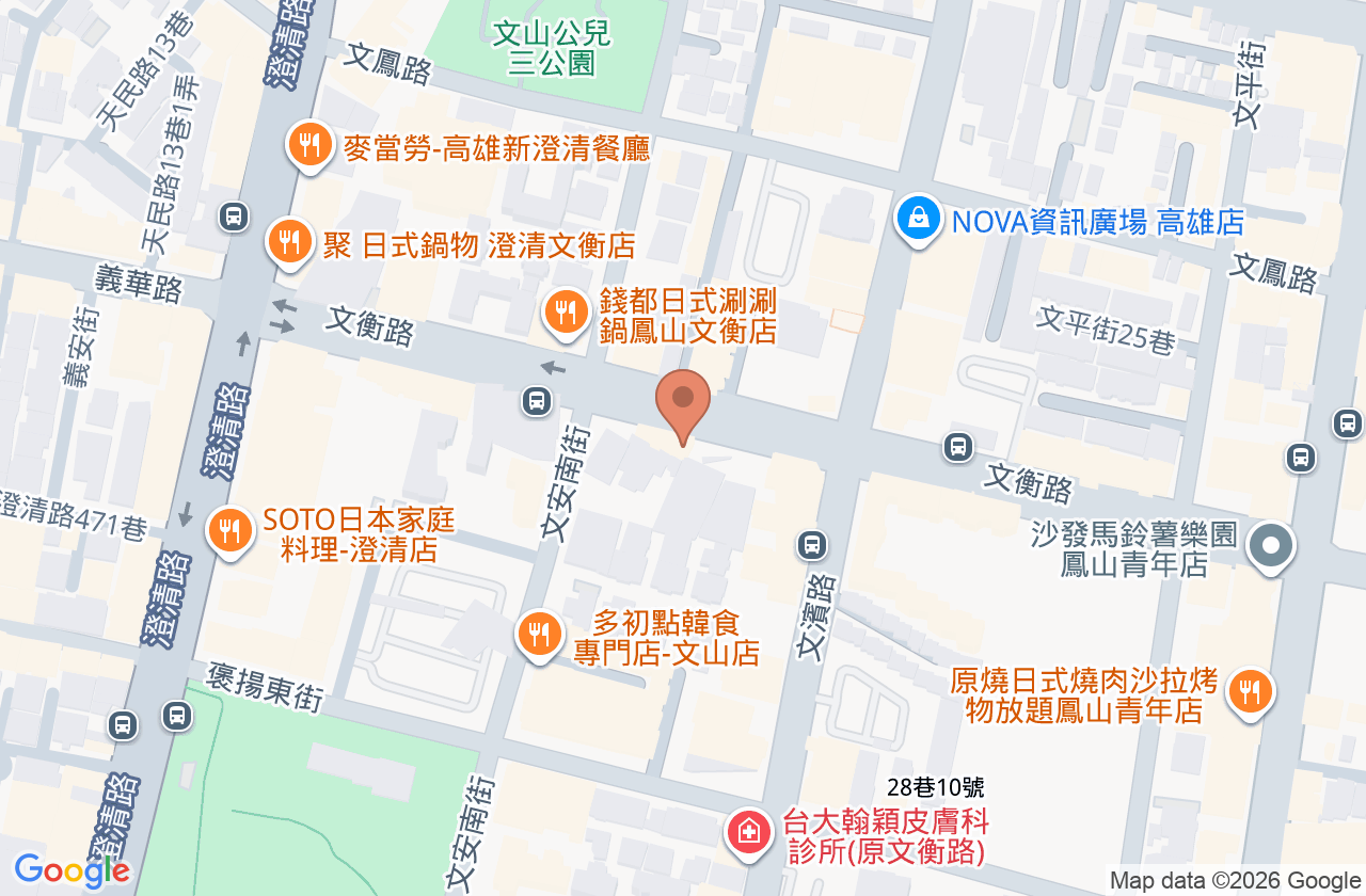 張晉源耳鼻喉科診所 位置地圖