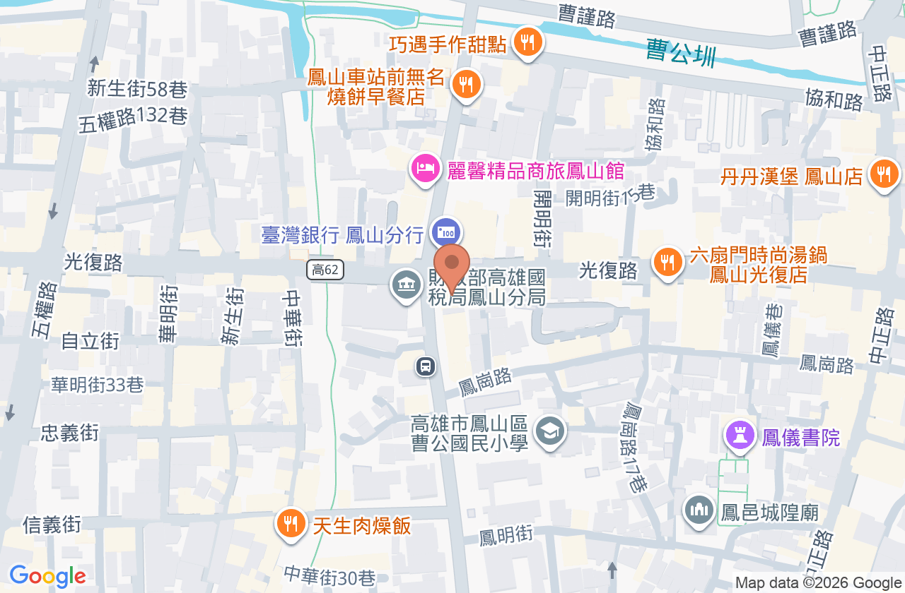 新華田內科診所 位置地圖