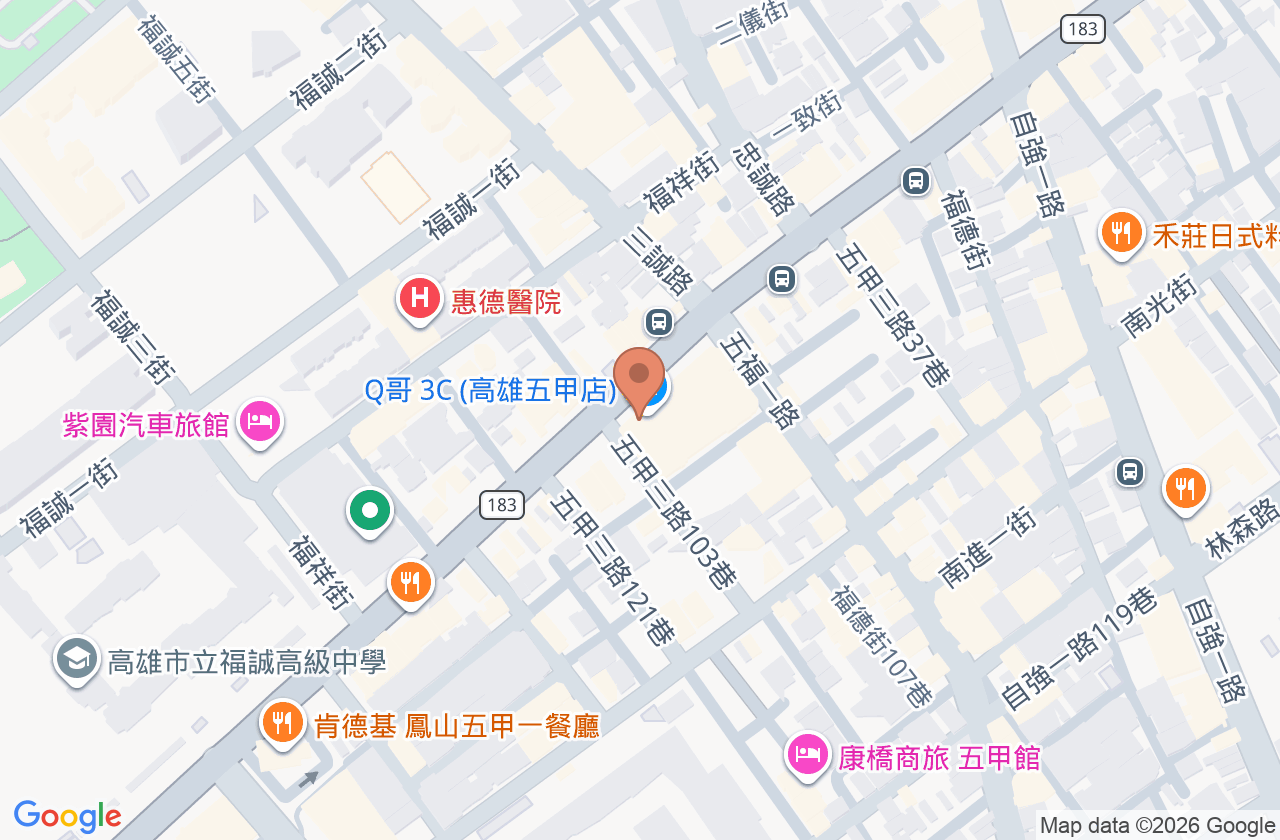 曹家齊眼科診所 位置地圖