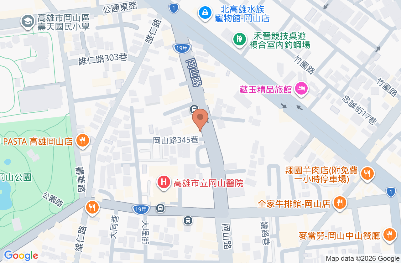 黃耳鼻喉科診所 位置地圖