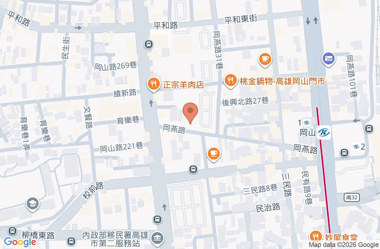 高明眼科診所 位置地圖