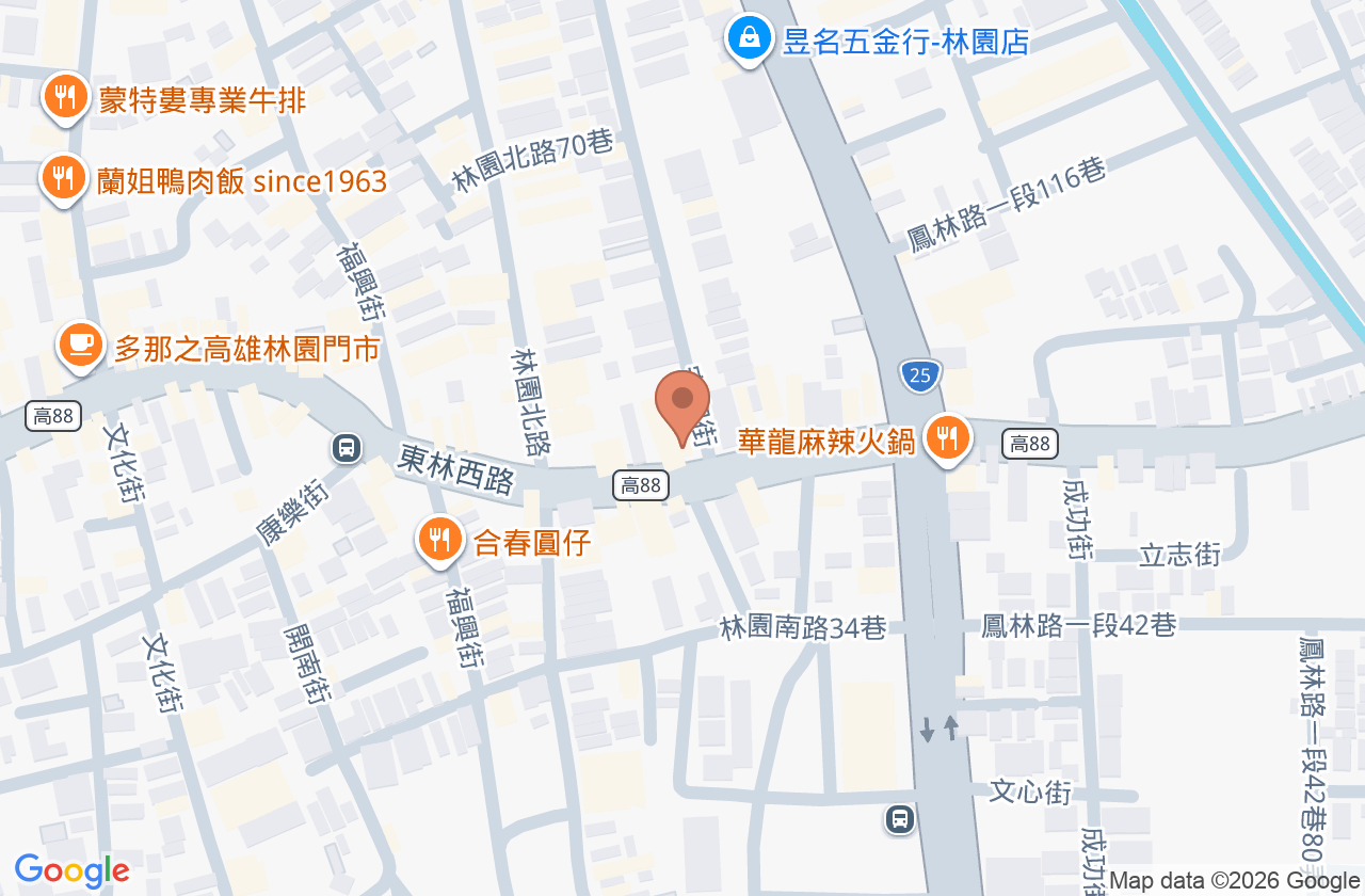 建芳診所 位置地圖