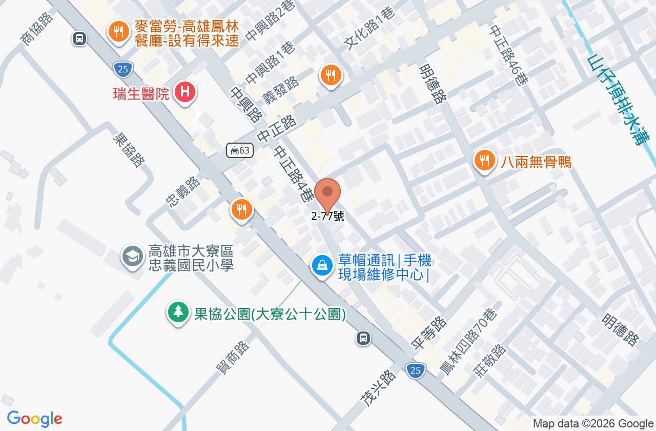 健聖診所 位置地圖