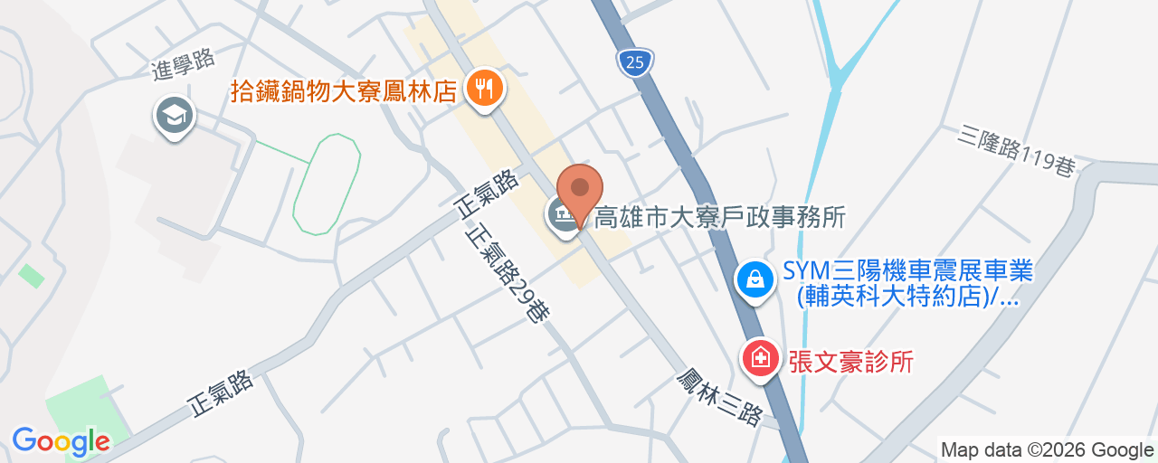 張桐榮診所 位置地圖