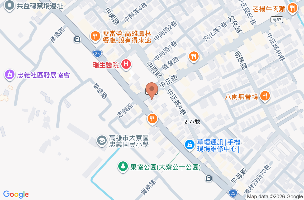 實美皮膚科診所 位置地圖