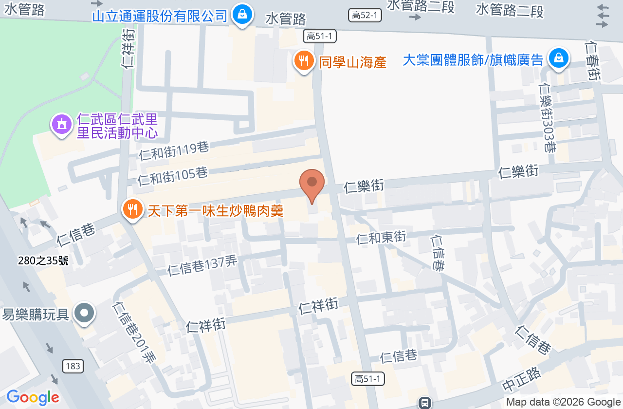 健全診所 位置地圖