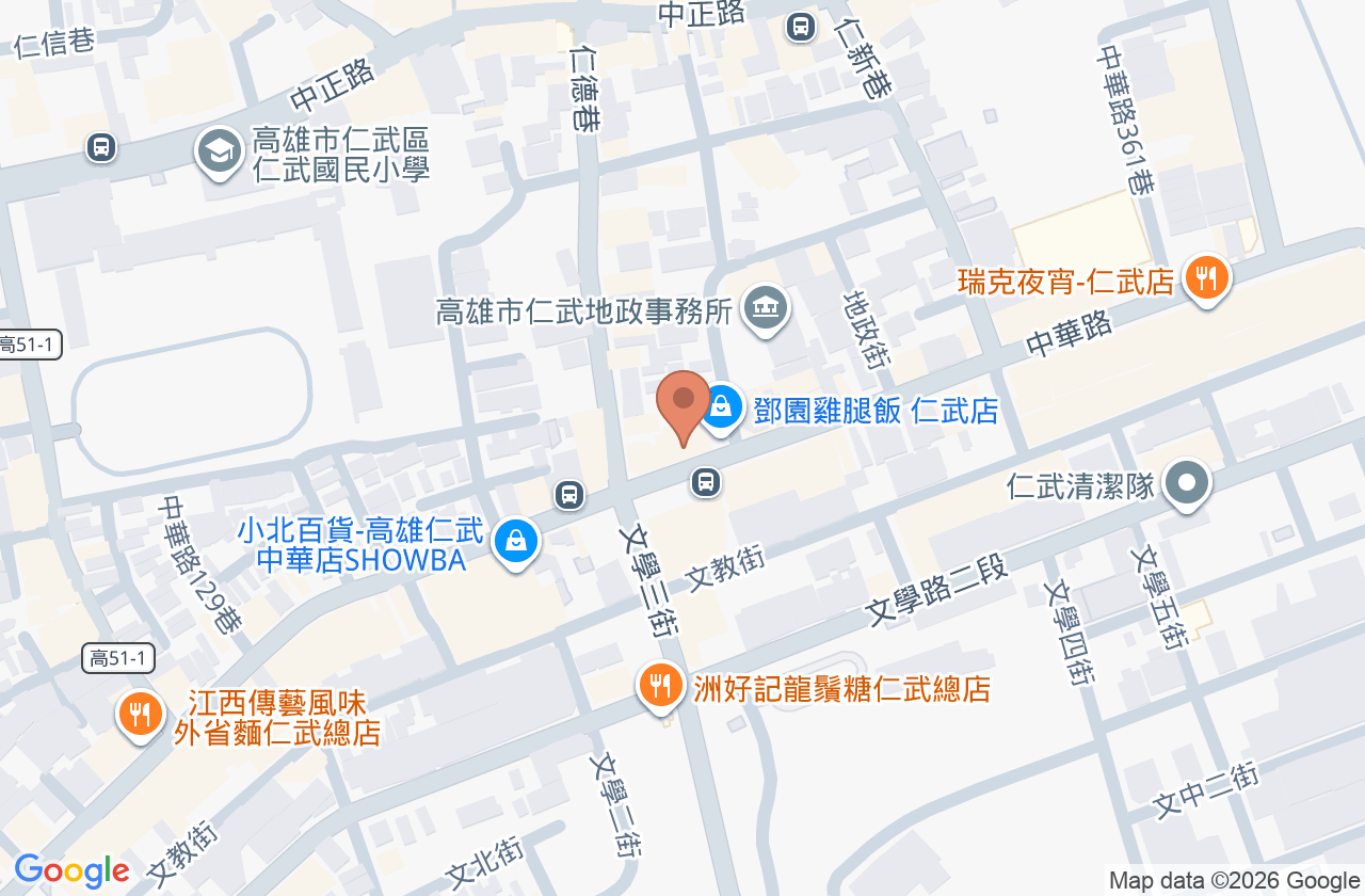 陽光診所 位置地圖