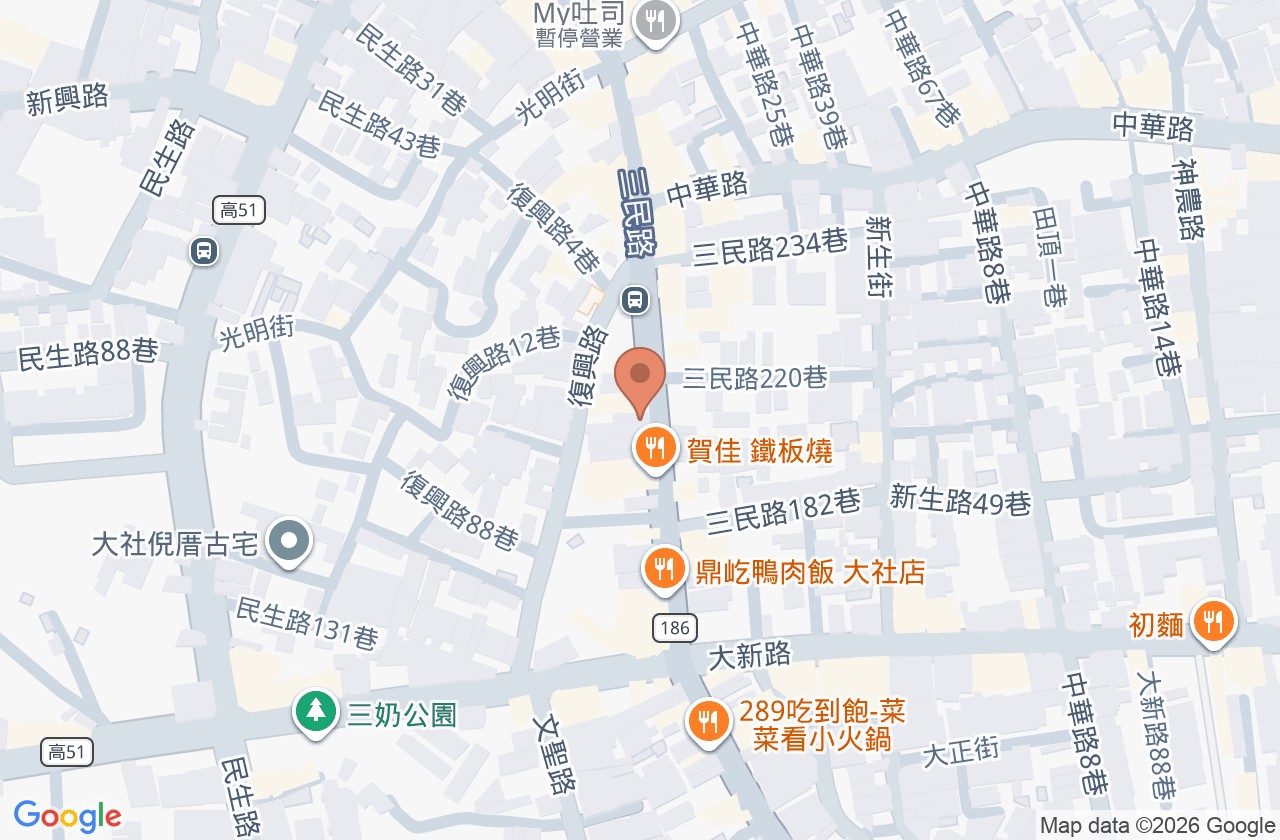 李文賢診所 位置地圖