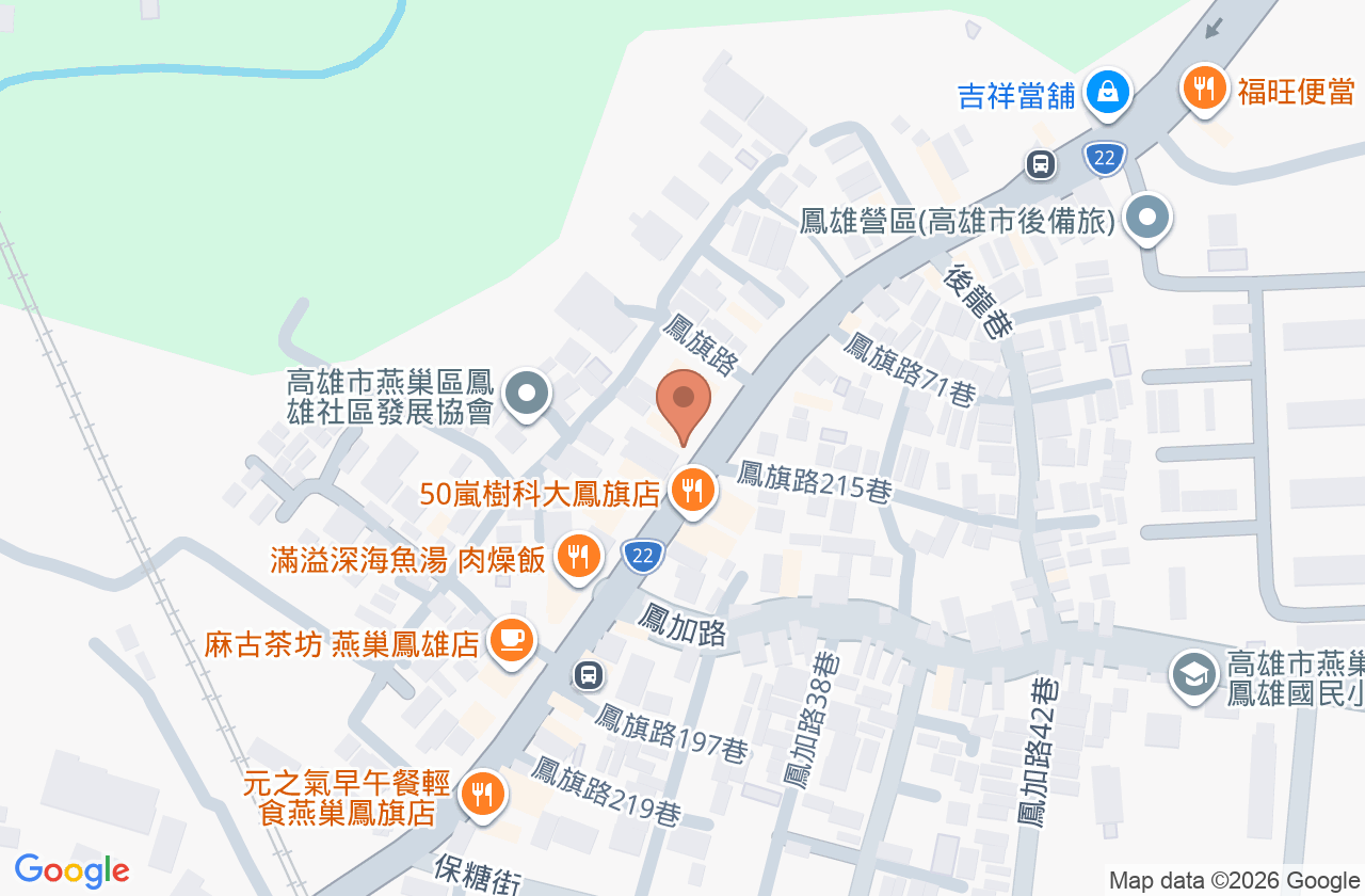 鳳安內科診所 位置地圖