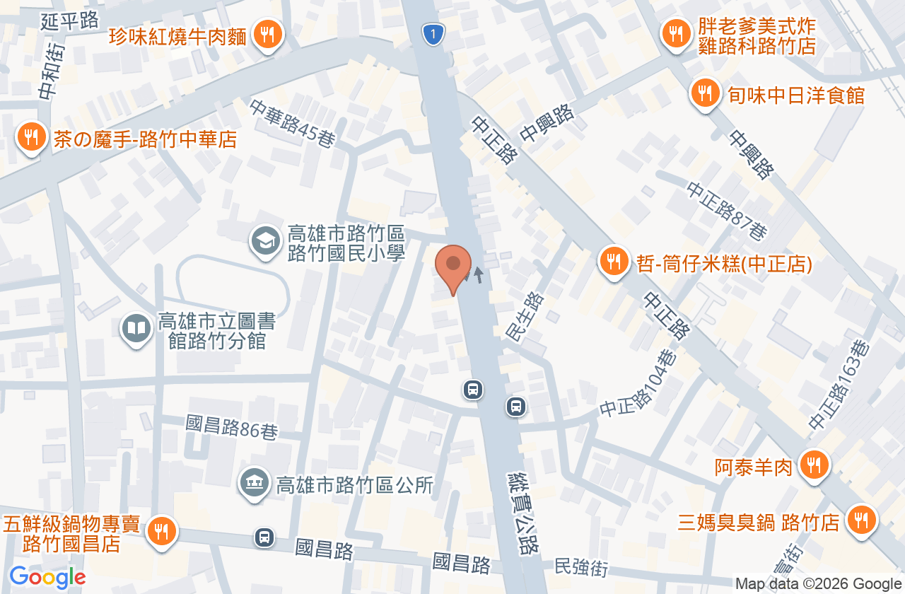 洪強修眼科診所 位置地圖