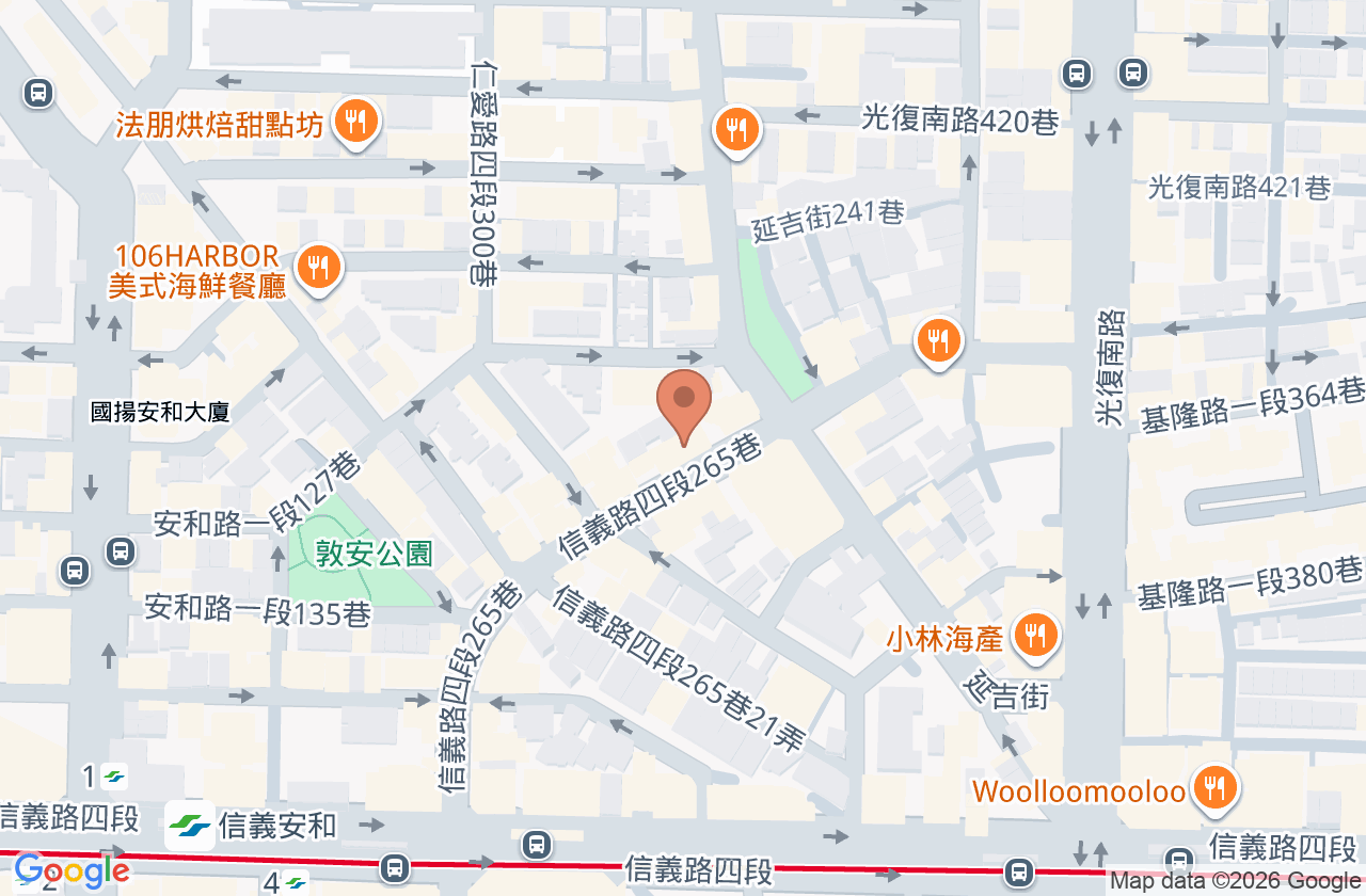 大安元氣堂中醫診所 位置地圖