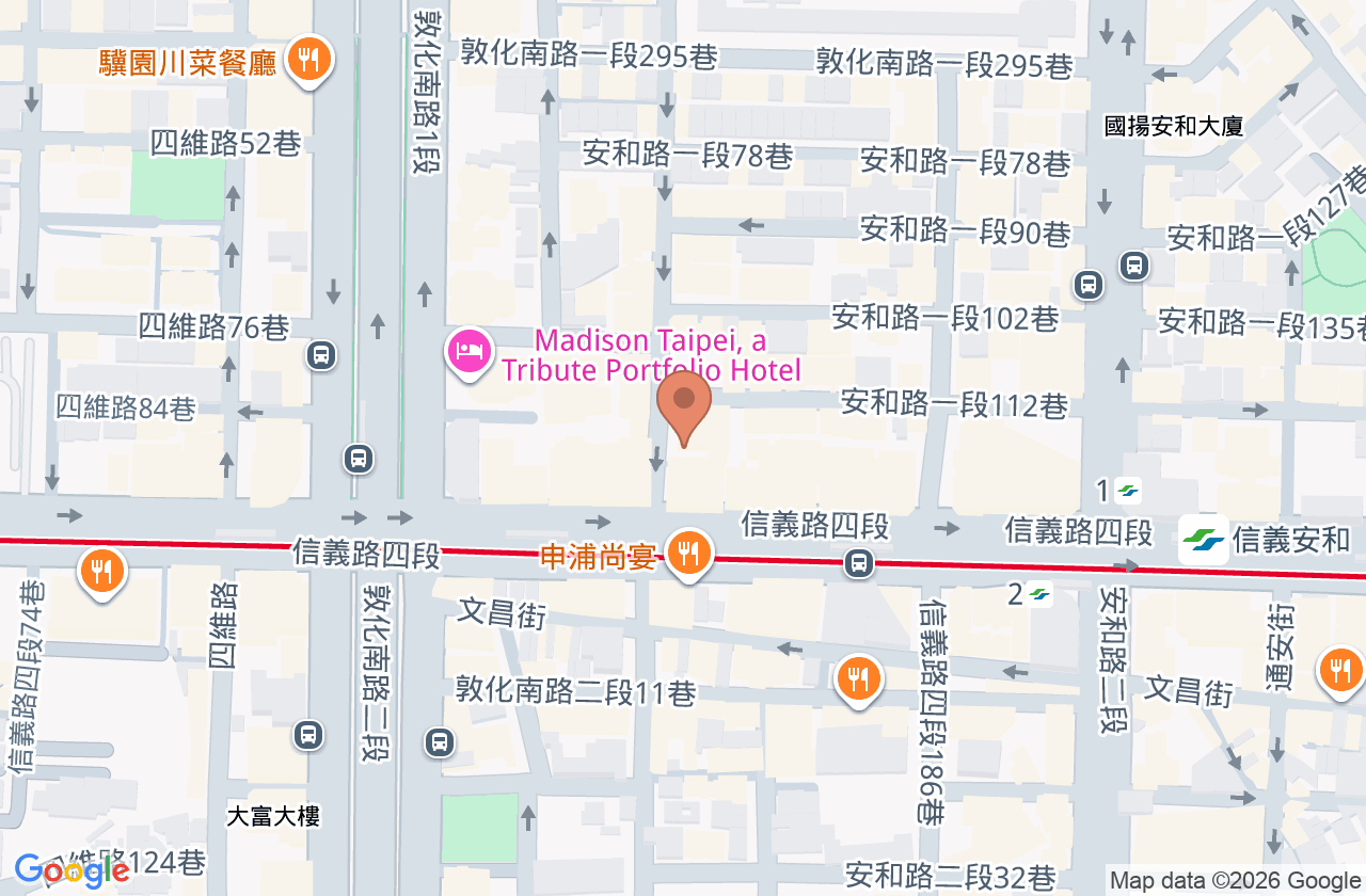 大安芸安堂中醫診所 位置地圖