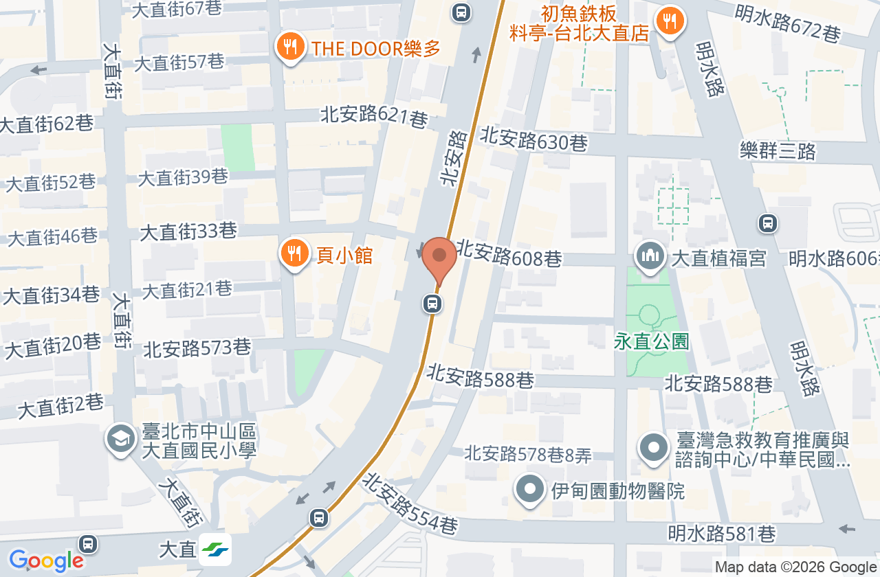 駿琳大直中醫診所 位置地圖