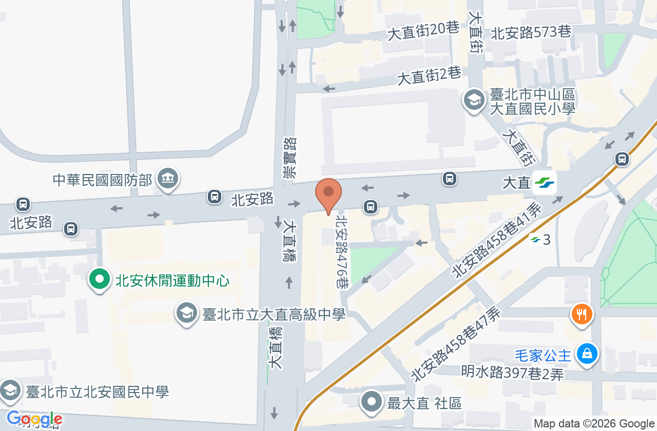 大直錦禾中醫診所 位置地圖