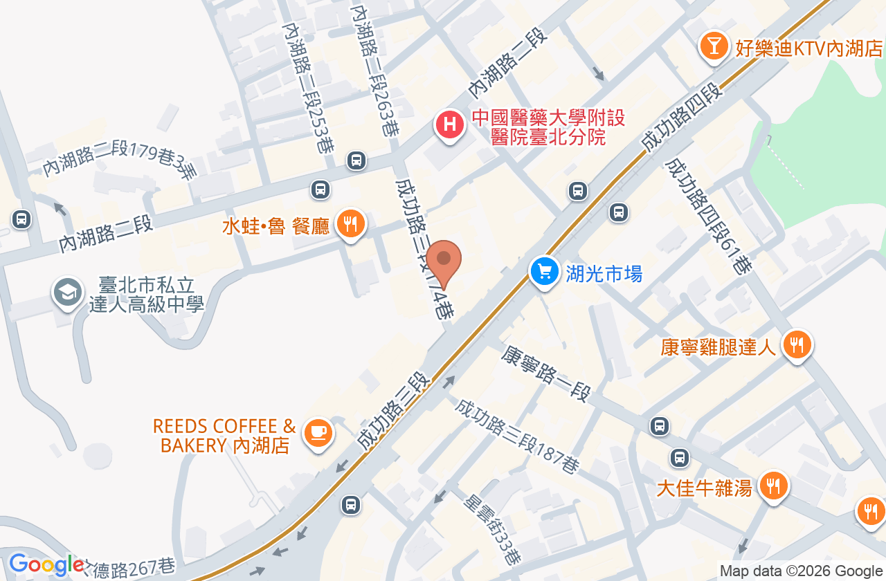 內湖中醫診所 位置地圖