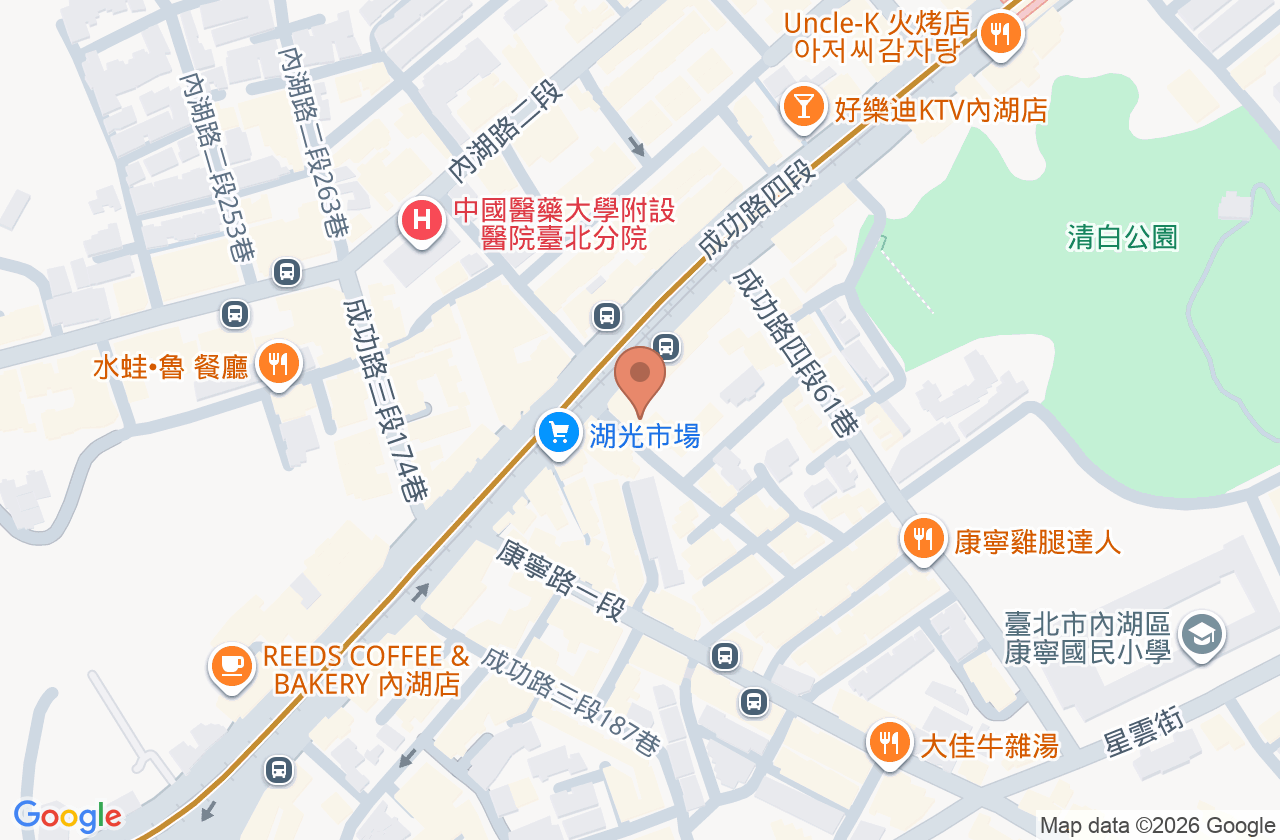 湖光杞子中醫診所 位置地圖