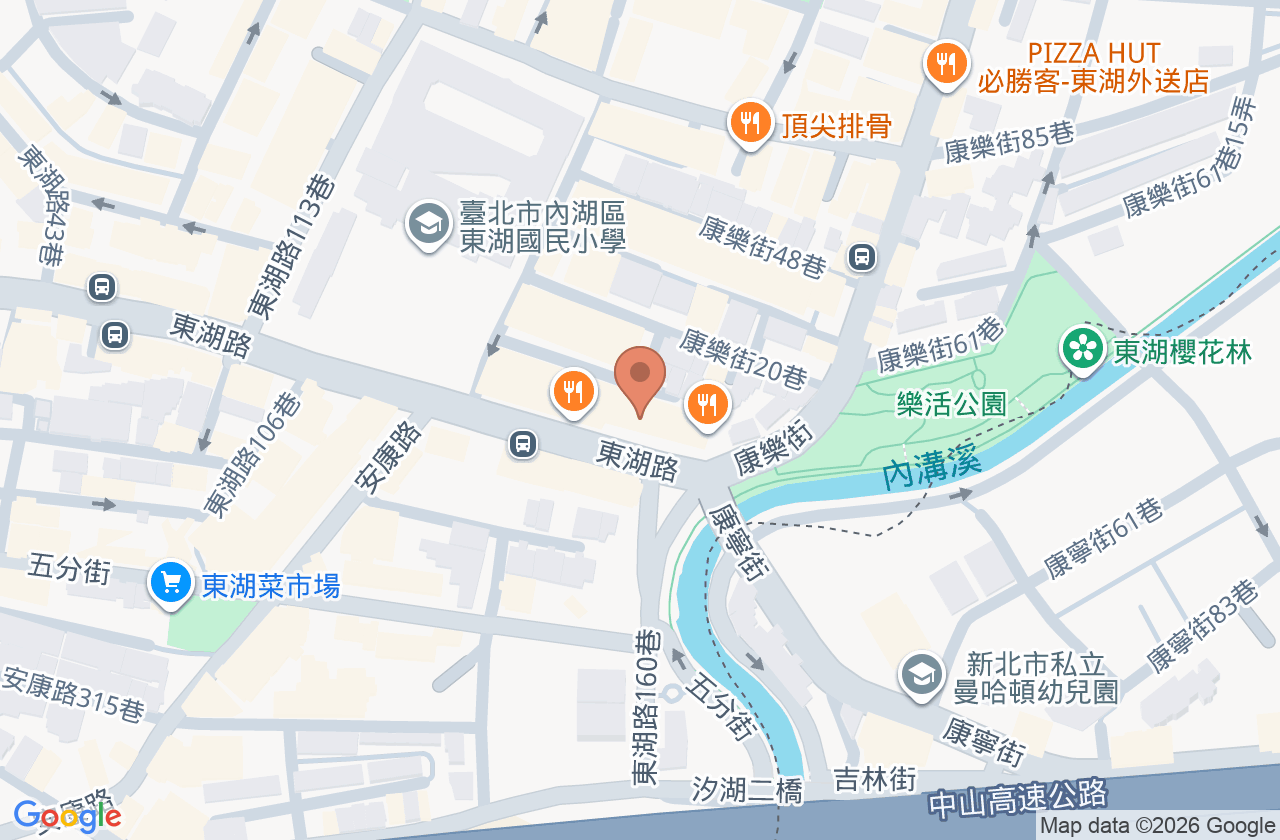 東湖杏子中醫診所 位置地圖