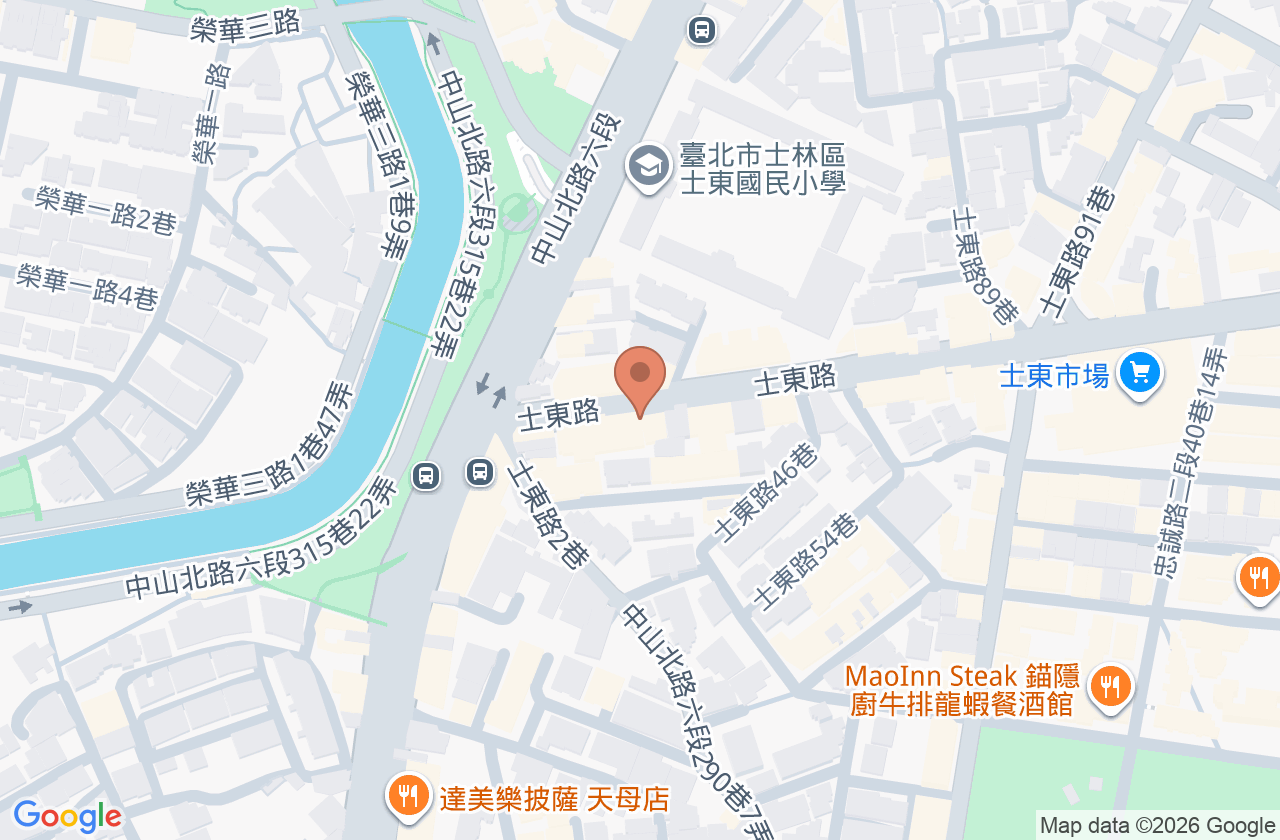 士林錦禾中醫診所 位置地圖