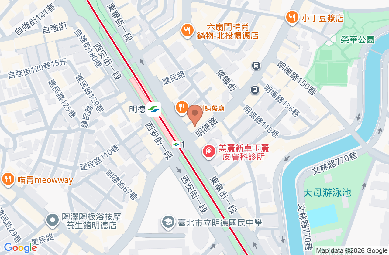 沐光中醫診所 位置地圖