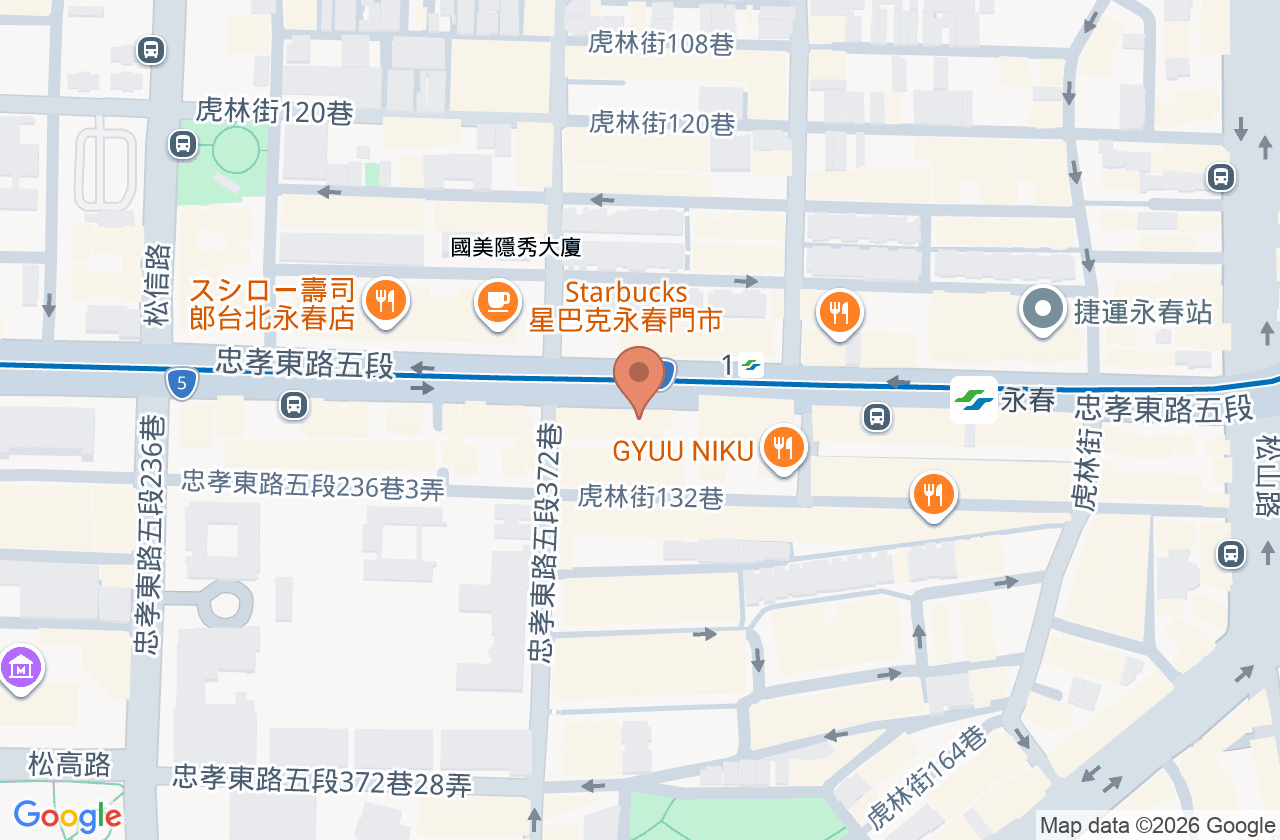 大曜中醫診所 位置地圖
