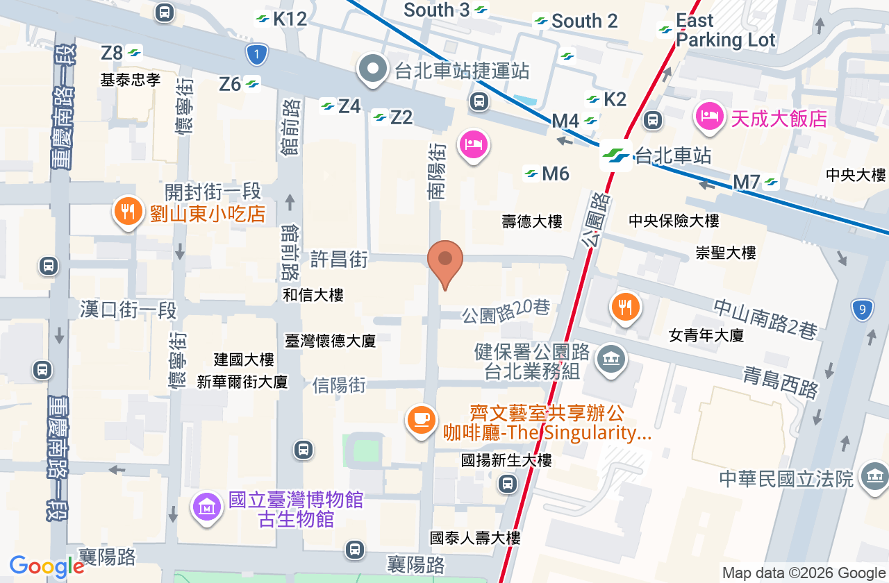 南陽中醫診所 位置地圖