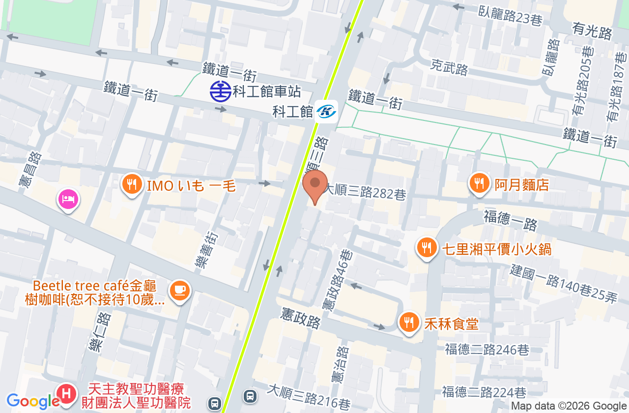 慶元內科中醫診所 位置地圖