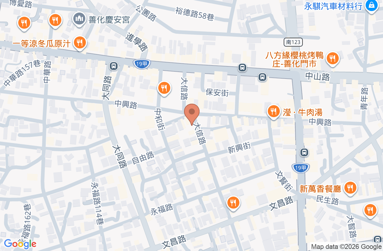 善化賴中醫診所 位置地圖