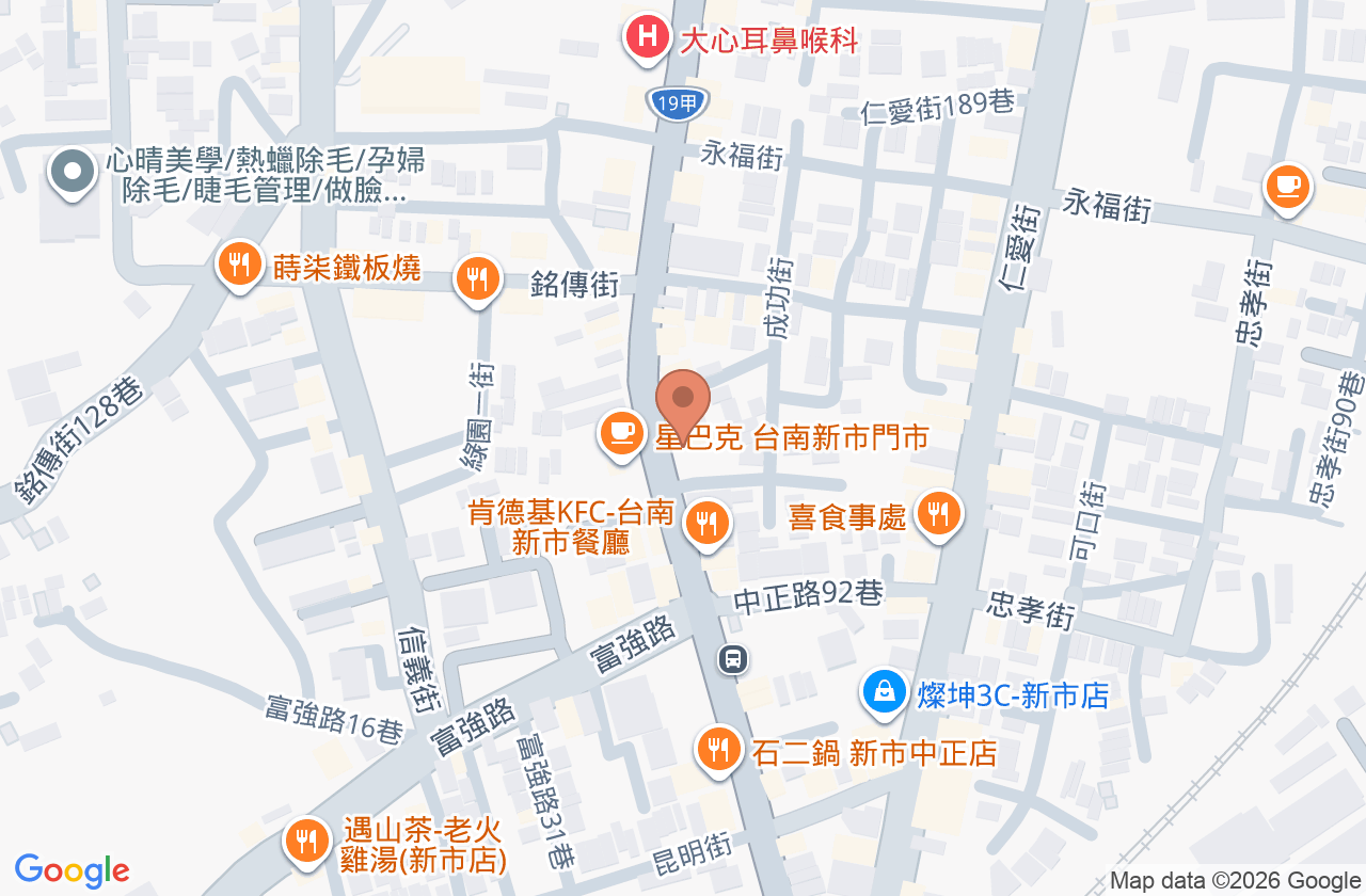 杏佳中醫診所 位置地圖