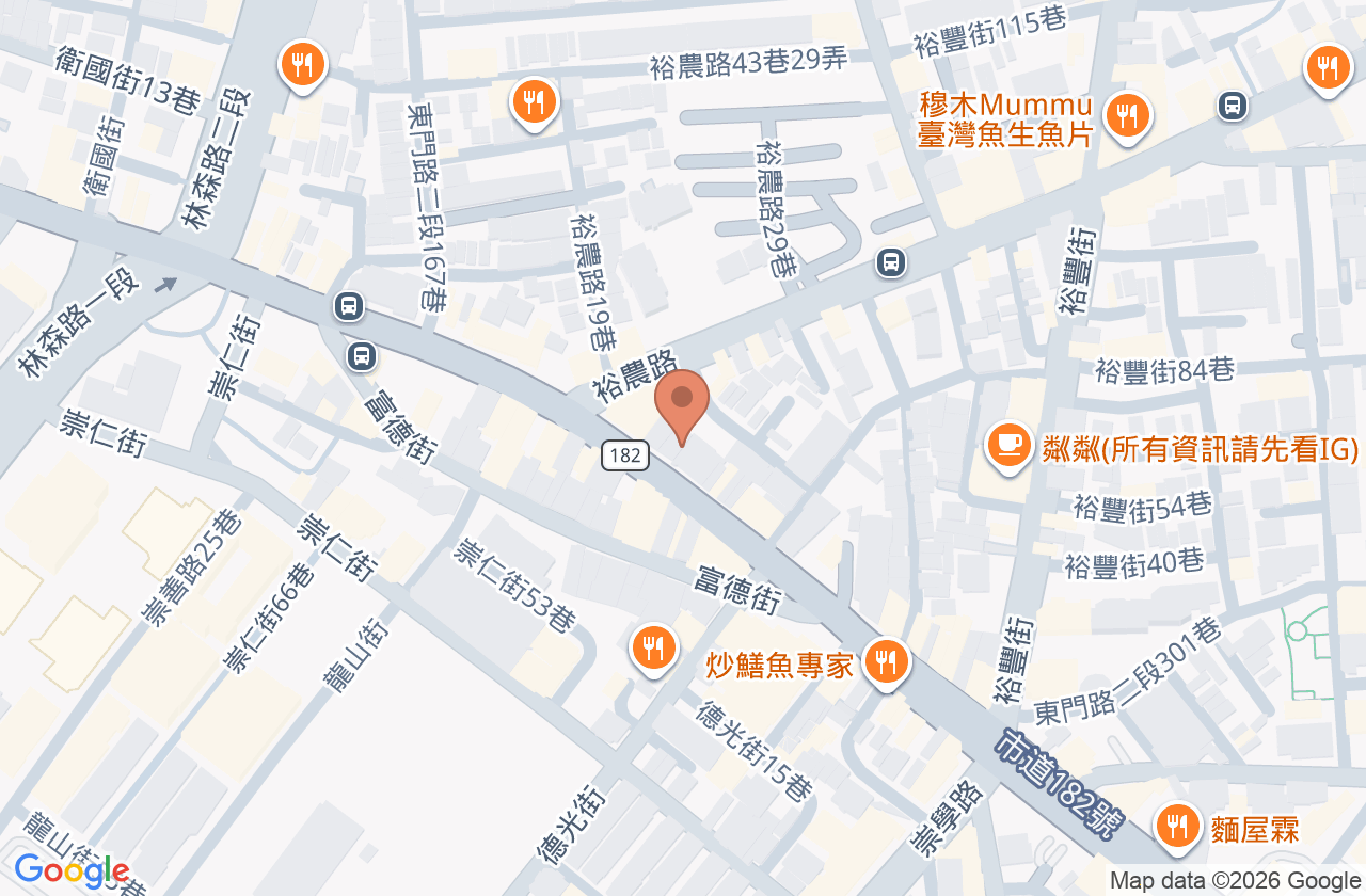 崇仁中醫診所 位置地圖