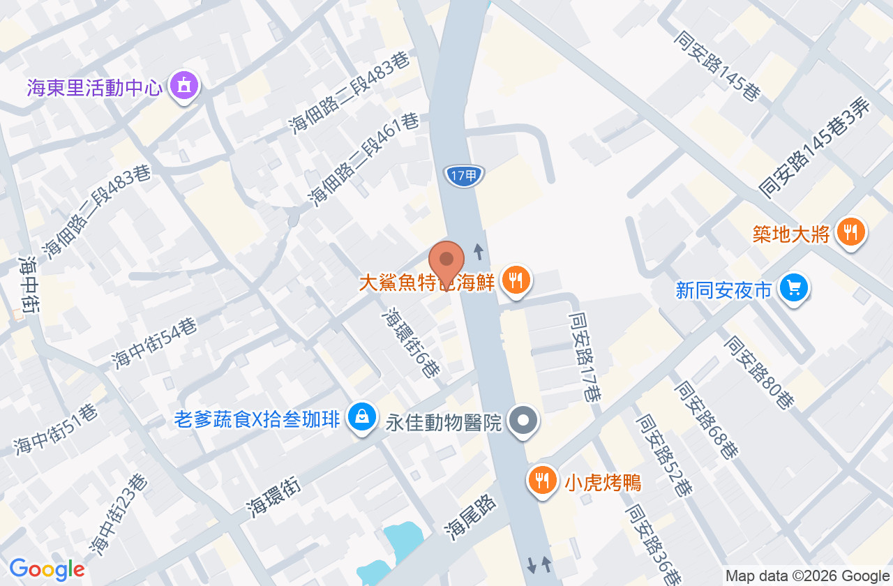 慧安堂中醫診所 位置地圖