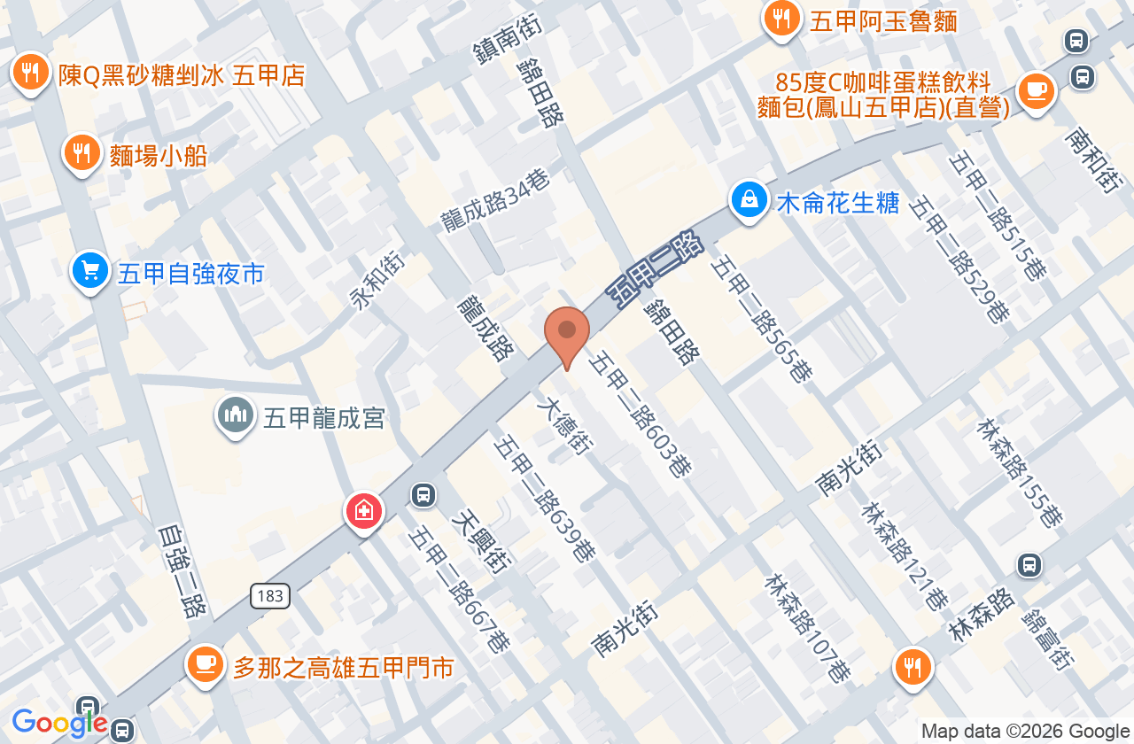杉禾中醫診所 位置地圖