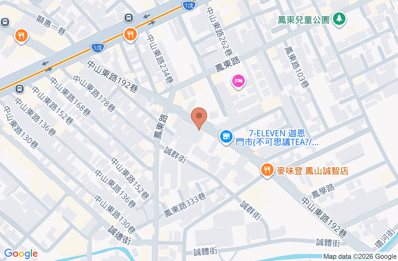 本師堂鳳東院中醫診所 位置地圖