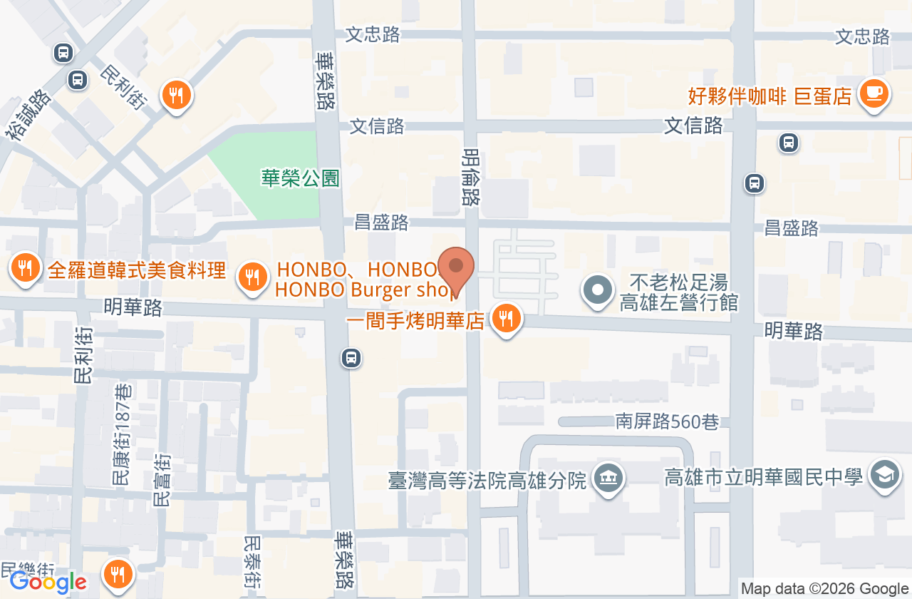 明華凱璿中醫診所 位置地圖